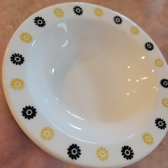 Homer Laughlin Fruit Salsa Dessert Dishes (2) ~ 1960s ~ MCM ~ Retro ~ Floral - Picture 6 of 16